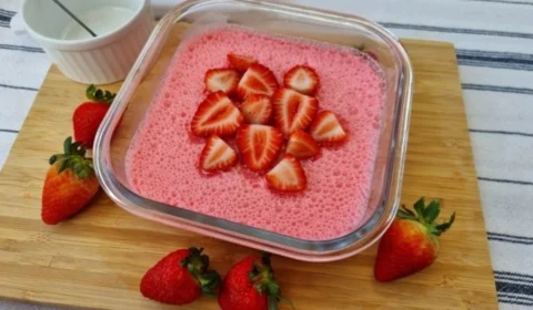 Receita Fácil – Mousse de gelatina de morango: opção pronta em 30 minutos