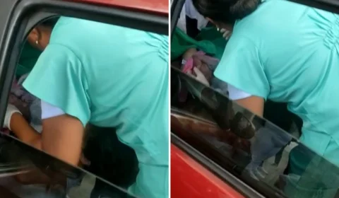 VÍDEO: mulher dá à luz em carro de aplicativo a caminho da maternidade no RJ