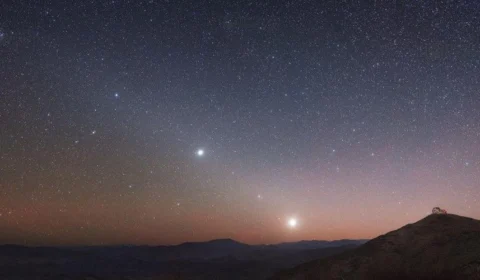 Alinhamento de cinco planetas com a Lua pode ser visto a olho nu nesta terça