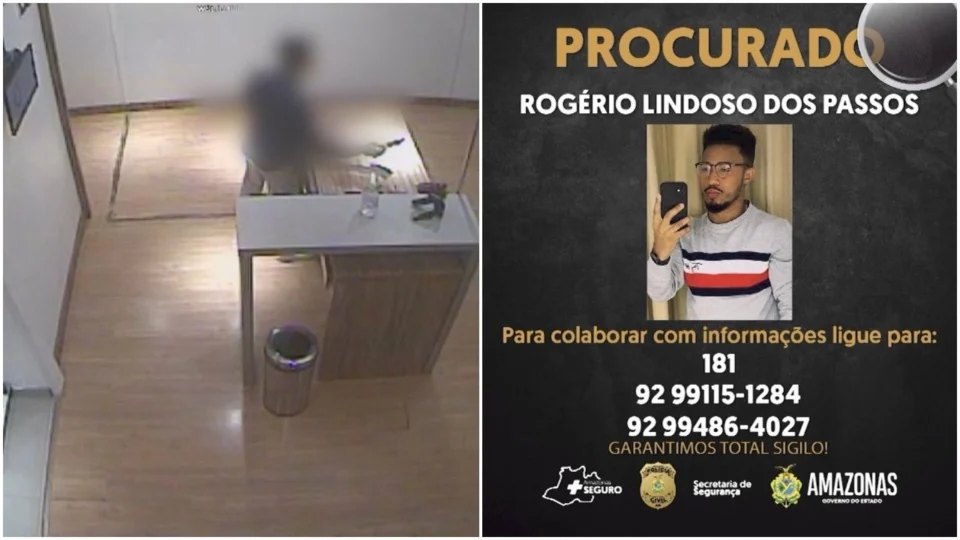 VÍDEO: polícia procura por suspeito de estupro de vulnerável em shopping de Manaus