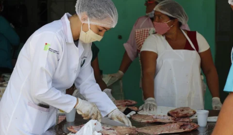 Curso de beneficiamento de pescado é realizado em Rio Preto da Eva-AM