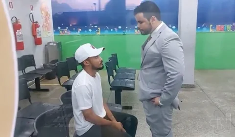 VÍDEO: suspeito de estuprar criança em loja segue para presídio em Manaus