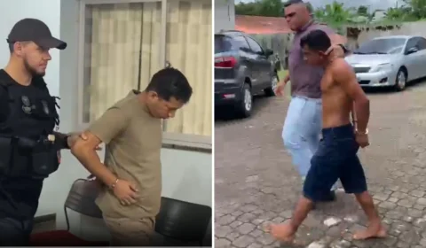 Suspeitos castigados pelo ‘tribunal do crime’ são presos em Manaus