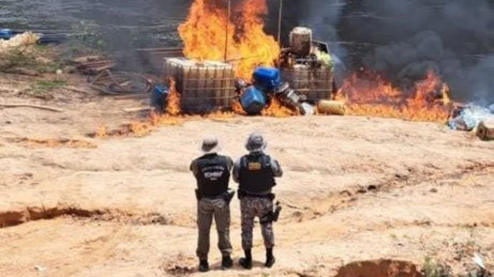 Dupla é presa em flagrante por prática de garimpo ilegal em Apuí-AM