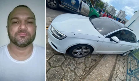 VÍDEO: suspeitos disparam 20 tiros em carro de luxo e motorista morre em Manaus