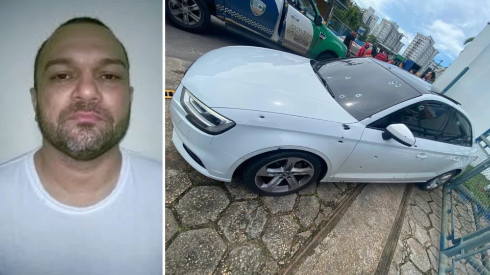 VÍDEO: suspeitos disparam 20 tiros em carro de luxo e motorista morre em Manaus