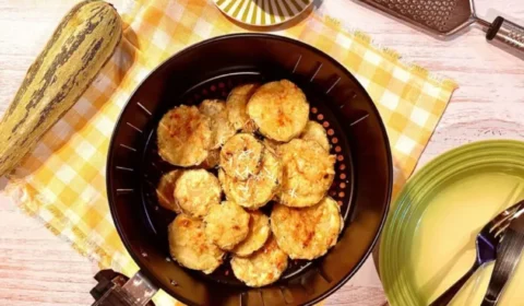 Receita Fácil – Abobrinha empanada na airfryer: opção pronta em 40 minutos