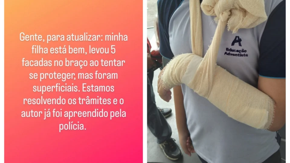 ‘Minha filha está bem’, diz mãe de aluna ferida em colégio adventista em Manaus