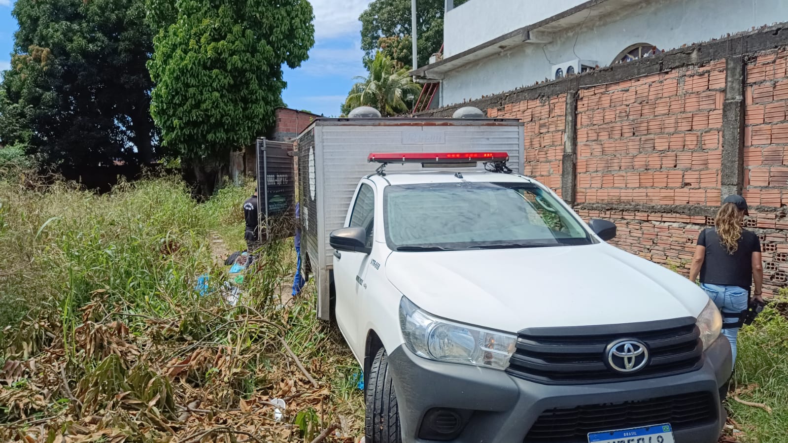 Equipes do IML, da PC e da PM atuaram na ocorrência - Foto: Reprodução/WhatsApp