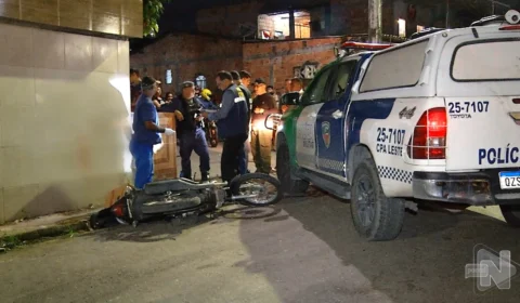 VÍDEO: motociclista morre baleado enquanto trabalhava na Zona Leste de Manaus
