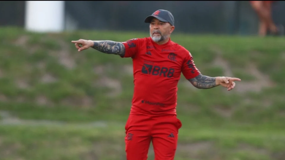 Sampaoli comanda primeiro treino como técnico do Flamengo de olho na Libertadores