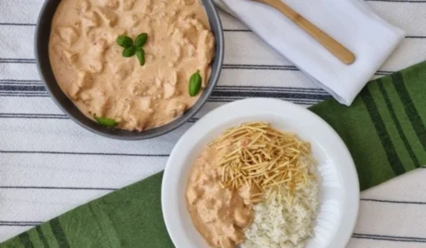 Receita Fácil – Strogonoff de frango light: opção pronta em apenas 45 minutos