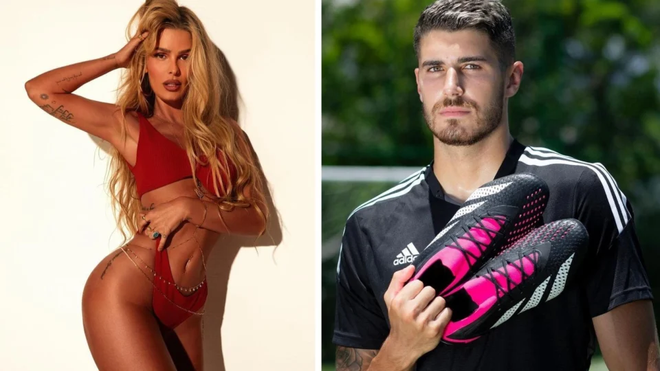 Yasmin Brunet e Pedro Raul, do Vasco, se beijam em festa no Rio, diz jornal