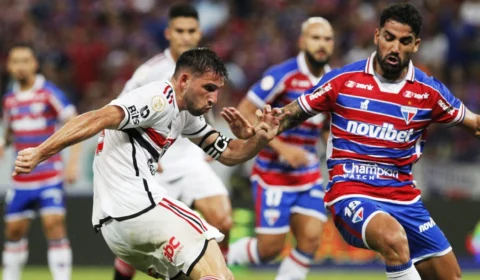 Brasileirão: Fortaleza e São Paulo empatam sem gols e com duas expulsões