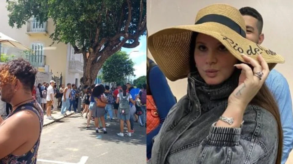 VÍDEO: fãs de Lana Del Rey se reúnem em frente a hotel para vê-la em Manaus