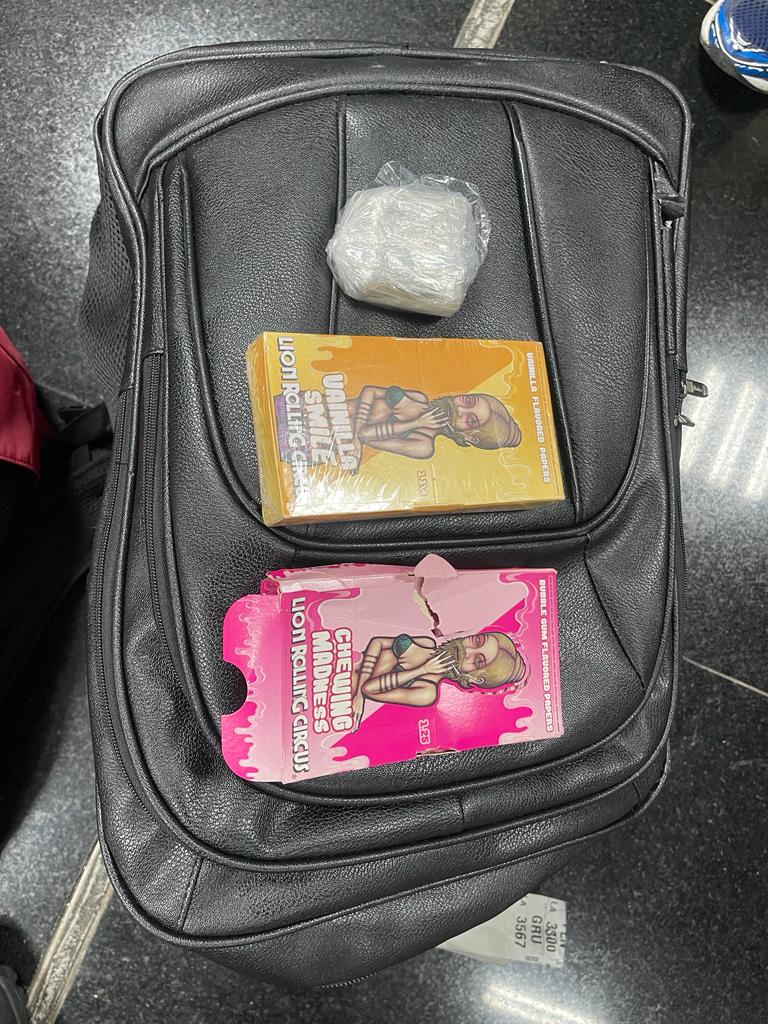 Apreensão de entorpecentes no Aeroporto de Manaus – Foto: Divulgação/ Receita Federal