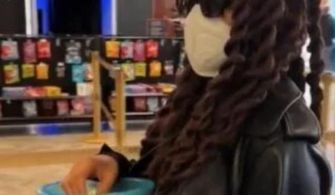 Halle Bailey registra ida ao cinema para ver ‘A Pequena Sereia’