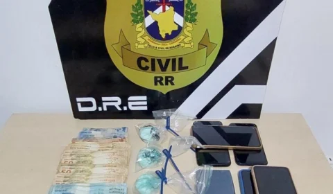 Homem é preso suspeito de tráfico de drogas e corrupção de menor em RR