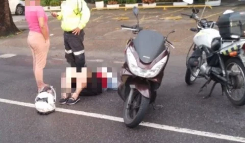 Trânsito em Manaus: acidente causa lentidão na Av. André Araújo