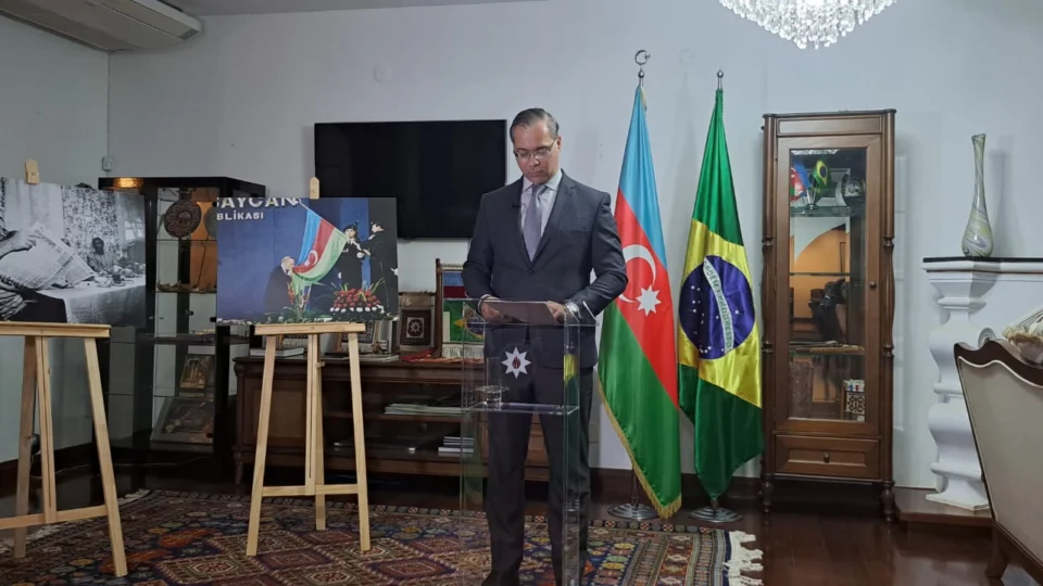 Na comemoração de 100 anos do líder do Azerbaijão, embaixador do país celebra 30 anos de relação comercial com o Brasil