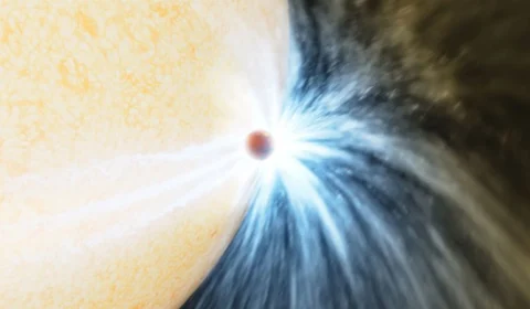 Pela primeira vez, astrônomos flagram estrela engolindo planeta