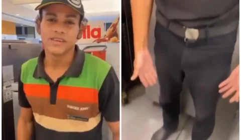 VÍDEO: funcionário do Burger King urina em quiosque devido a regras, no SE