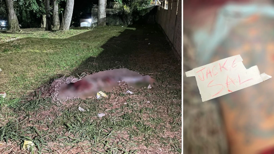 VÍDEO: homem é executado a pedradas e suspeitos deixam bilhete: ‘Jack é sal’