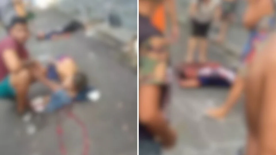 VÍDEO: homens são baleados em beco da Zona Centro-Sul de Manaus