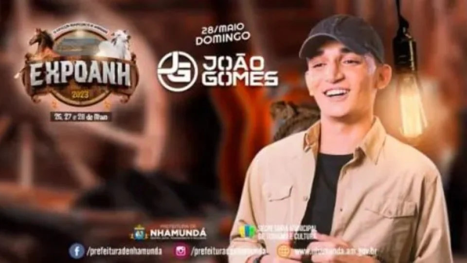 MPAM pede suspensão de show de João Gomes em Nhamundá, no Amazonas