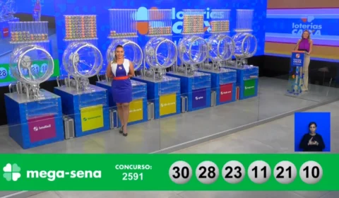 VÍDEO: confira números sorteados da Mega-Sena 2591 nesta quinta (11)