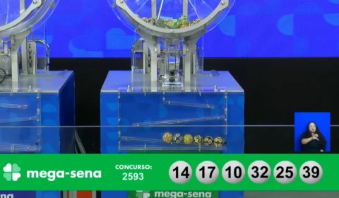 VÍDEO: confira números sorteados da Mega-Sena 2593 nesta quarta (17)