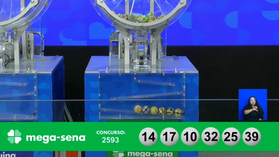 VÍDEO: confira números sorteados da Mega-Sena 2593 nesta quarta (17)