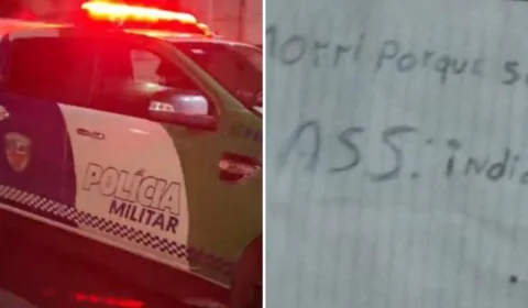 Recado de facção é deixado ao lado de homem morto a tiros em Manaus