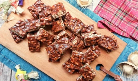 Receita Fácil – Pé-de-moleque de chocolate: opção pronta em apenas 20 minutos