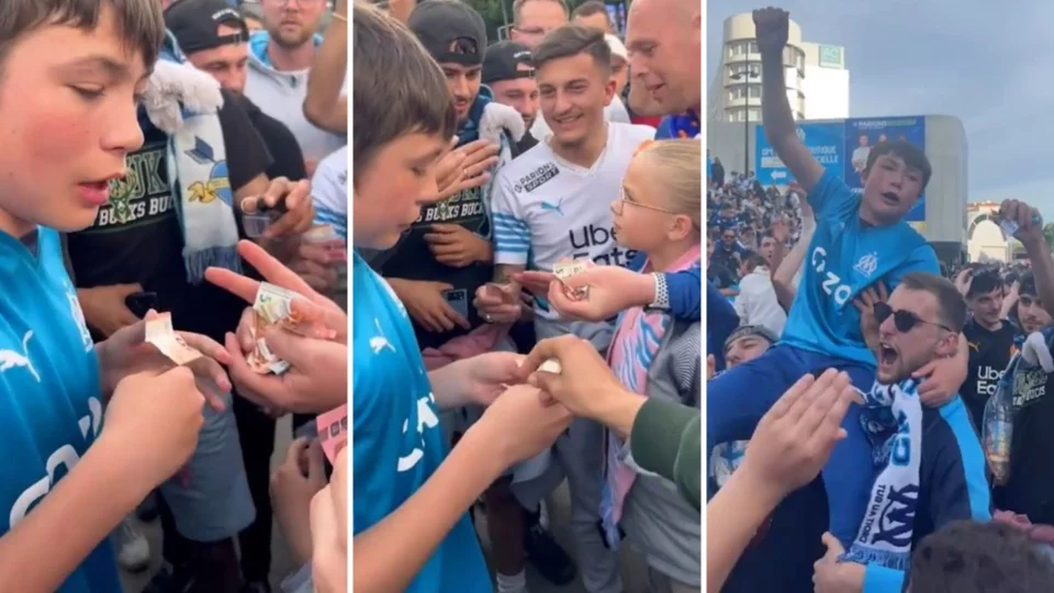VÍDEO: torcedores franceses fazem cota e ajudam garoto que teve celular roubado