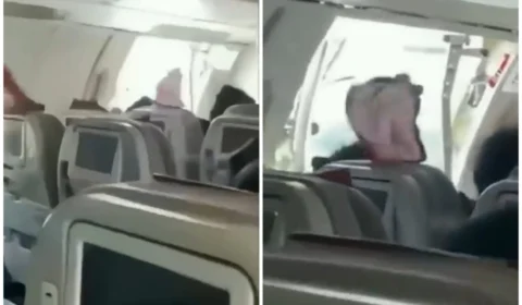 Aeronave realiza pouso com porta aberta na Coreia do Sul; veja vídeo