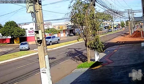 Vídeo: passageira é arremessada pelo porta-malas após acidente no MS