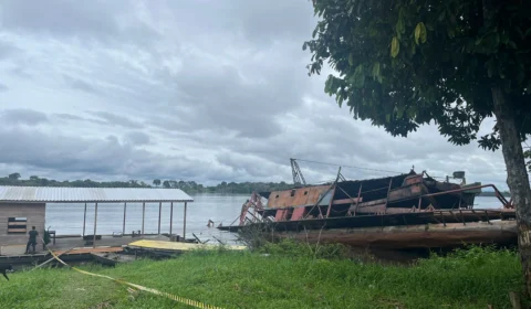 Vídeo: garimpeiro morre e dois ficam feridos em explosão de draga no AM