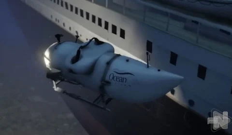 Vídeo: gamers recriam implosão do submarino Titan perto do Titanic