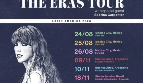 Taylor Swift divulga datas e preços de shows da ‘The Eras Tour’ no Brasil
