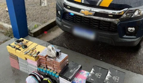 PRF apreende cocaína e 1,8 mil perfumes falsificados em Roraima