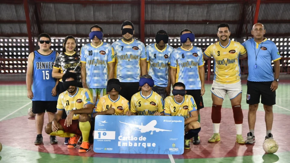 Time amazonense de futebol de cegos embarca para campeonato regional em MT