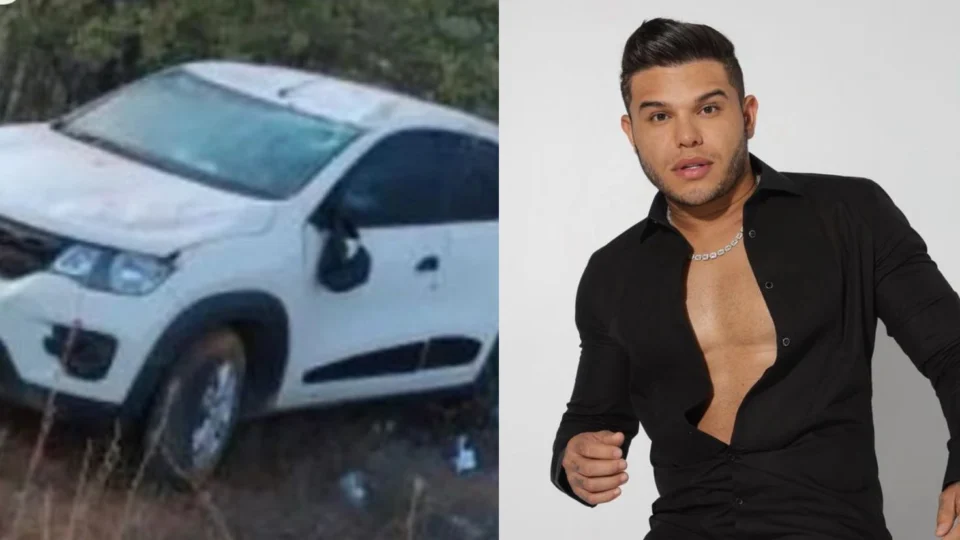 Tierry capota carro em acidente nesse final de semana em Caetanos, na Bahia