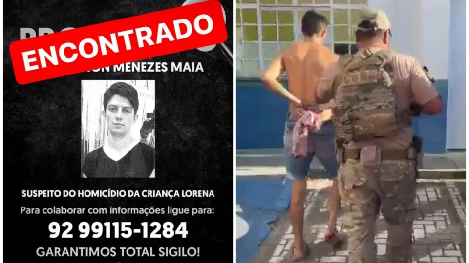 VÍDEO: foragido do caso Lorena é preso, confirma Polícia Civil do AM