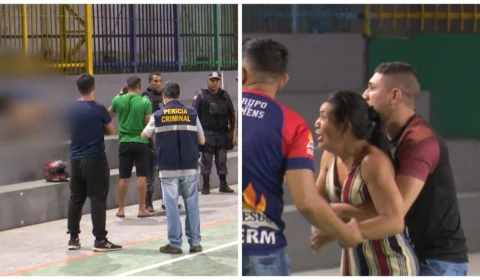 VÍDEO: homem é assassinado a tiros em quadra de esporte na Zona Norte de Manaus