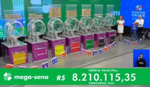 VÍDEO: confira números sorteados da Mega-Sena 2604 neste sábado, 24