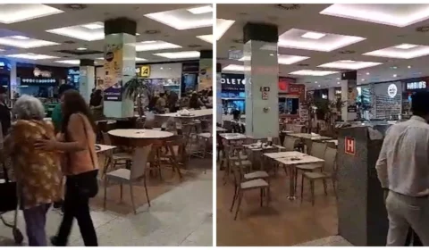 VÍDEO: suspeitos causam pânico e correria durante assalto a shopping de Manaus