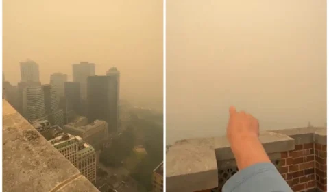 VÍDEO: incêndios florestais no Canadá invadem EUA com fumaça nesta quarta, 7