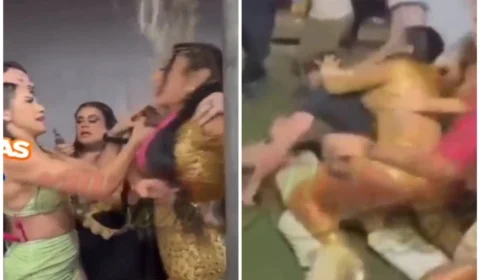 VÍDEO: Rico e irmã de Deolane Bezerra saem no tapa em festa de Carlinhos Maia