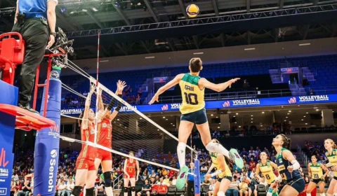 Vôlei feminino: Brasil perde para China e é eliminado da Liga das Nações